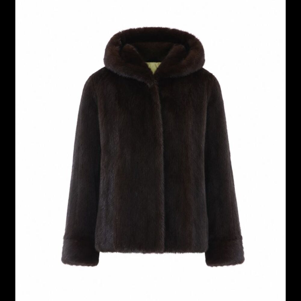 0 Women Rosene Real Fur Hooded Jacket